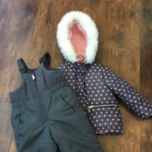 Oshkosh winter coat and snow pants bundle!